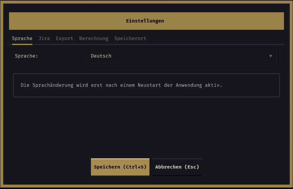 Einstellungen Sprache (Corleone)